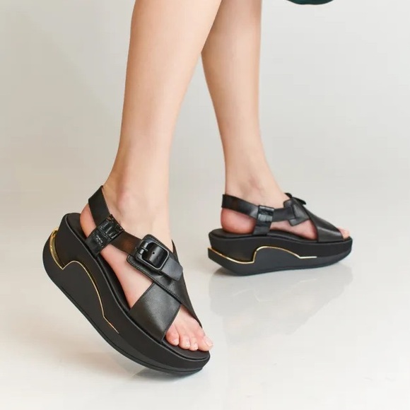 4CCCCEES Shoes - 4CCCCEES Eclipse Modi Platform Leather Sandal